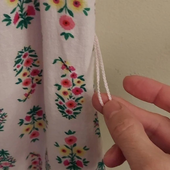 ANN TAYLOR Floral Linen Blend Lined Pink Dress - Picture 6 of 13